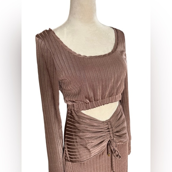 Free People X Revolve one and only cutout maxi dress in color bunny - Picture 11 of 12